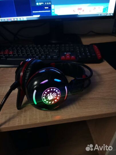 Наушники игровые, bloody g300