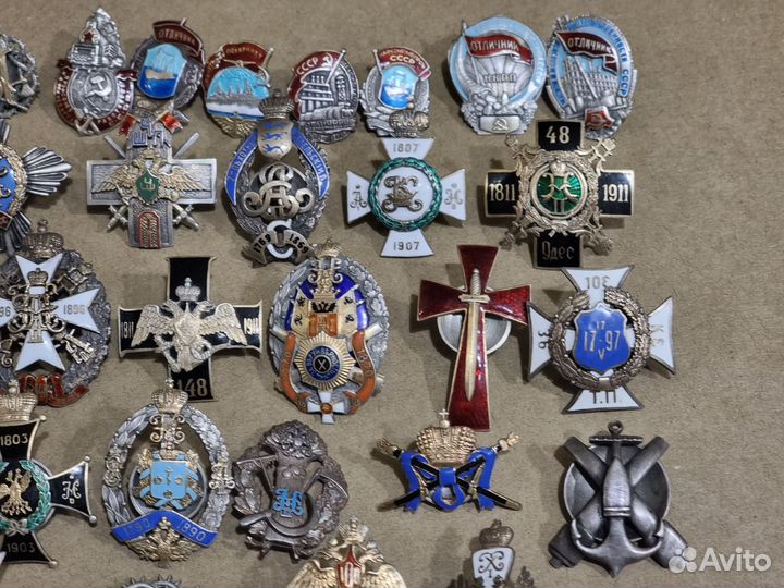 Полковые Знаки.Медали.Царизм.Серебро