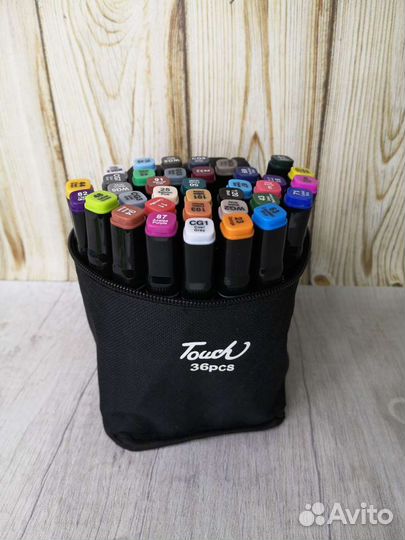 Двухсторонние маркеры для скетчинга 36 штук