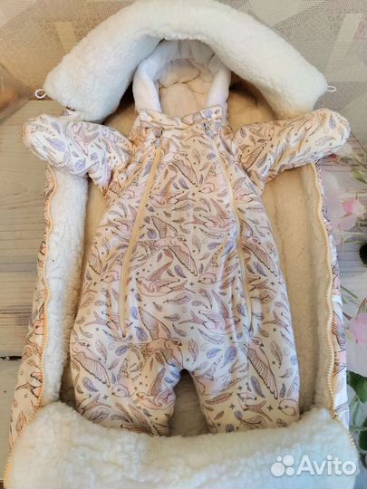 Конверт+комбинезон зима на овчине