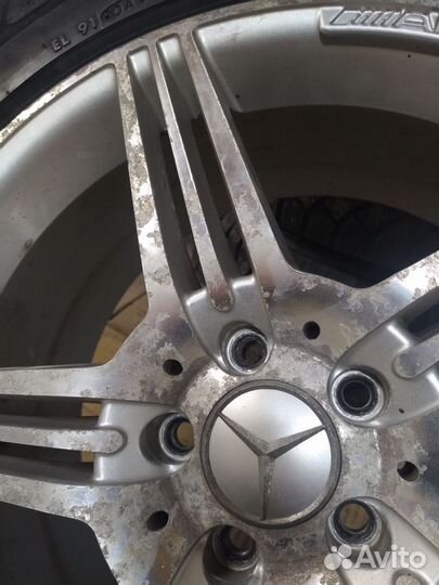 Литые диски Mercedes r18 с резиной