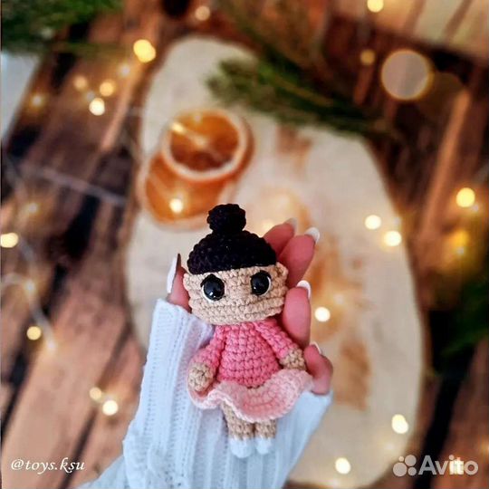 Вязаная игрушка панда