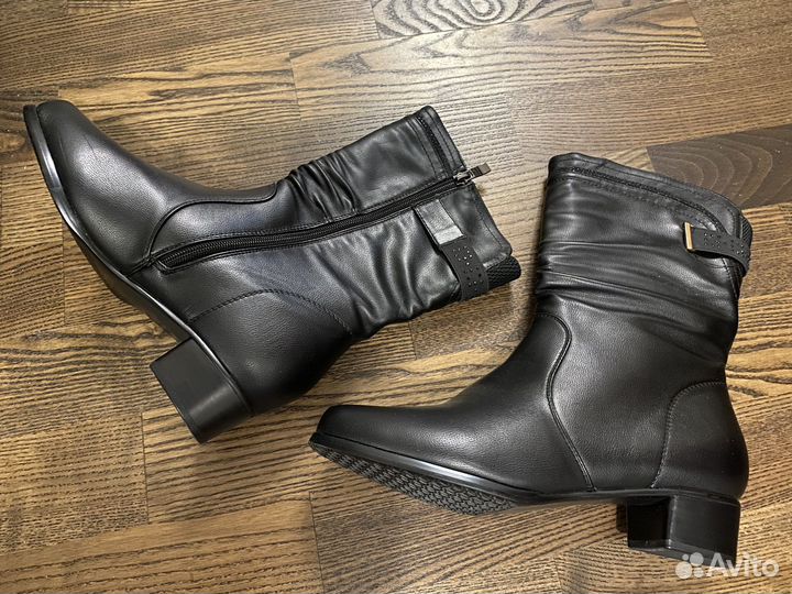 Полусапоги натуральная кожа