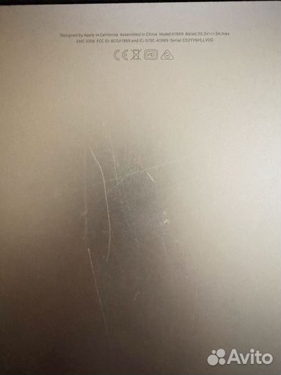 Apple macbook pro а1989 2019