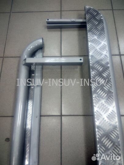 Пороги с алюминиевым листом Нива 21 (цвет любой)