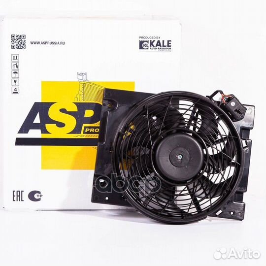 Электровентилятор радиатора в сборе (с кожухом