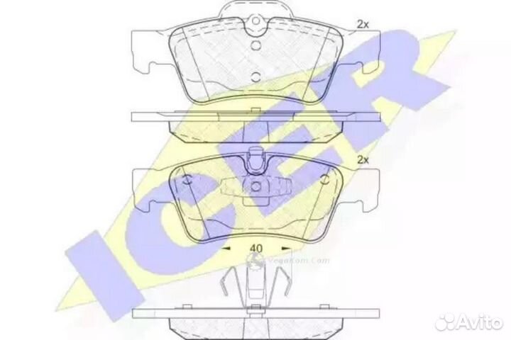 Колодки задние Mercedes C219 W164 W251 181770