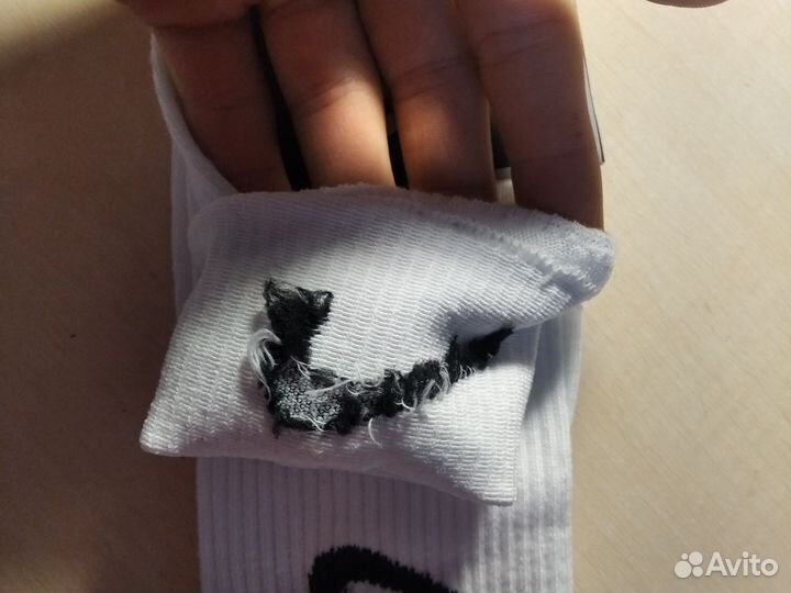 Носки nike высокие белые