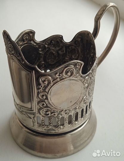 Подстаканник мельхиоровый