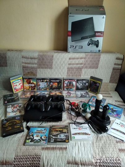 Игровая приставка ps3 полный комплект