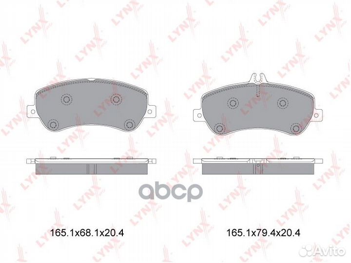 Колодки тормозные передние к-кт 'BD-5354 lynxauto