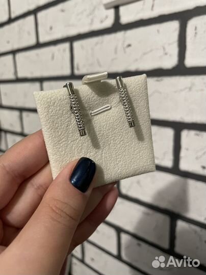 Серьги серебро