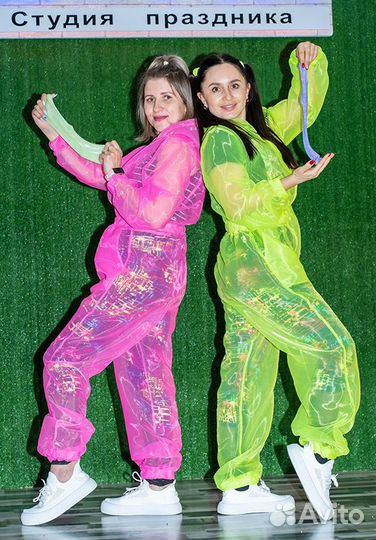 Костюм на пенное шоу, неоновое шоу, для вечеринки