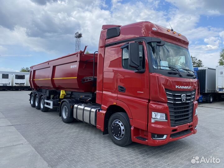 Красная мана. Foton Galaxy 580g, 2023 с полуприцепом. KAMAZ Club.