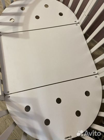 Детская кроватка трансформер круглая