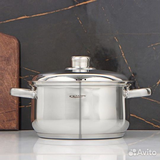 Кастрюля «Гретта», 3,4 л, d20 см, капсульное дно