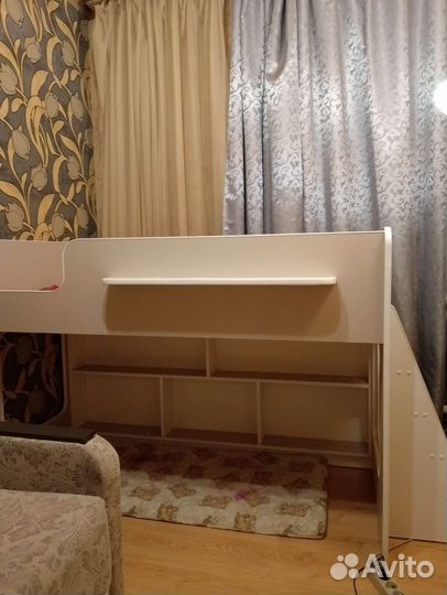 Детская кровать 80 160 домик, высота 1150см