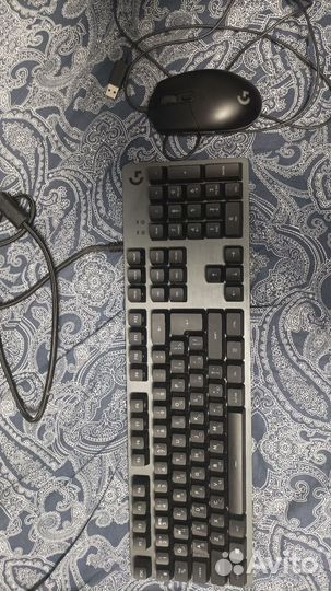 Клавиатура Logitech g413 carbon + Logitech g102