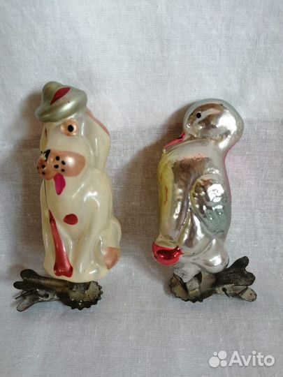 Елочные игрушки СССР на прищепке