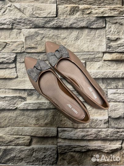 Балетки лаковые 40-41