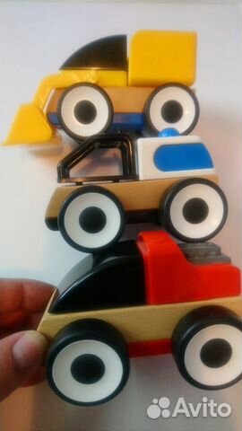 Деревянные машинки IKEA, lego, duplo россыпью