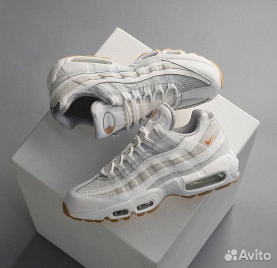 Кроссовки Nike air max 95 ztf rs white cream