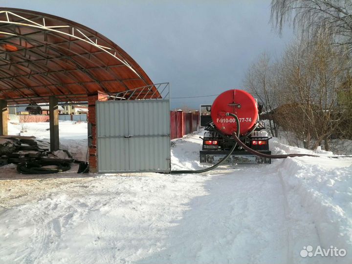 Откачка септика, обслуживание, прочистка засоров