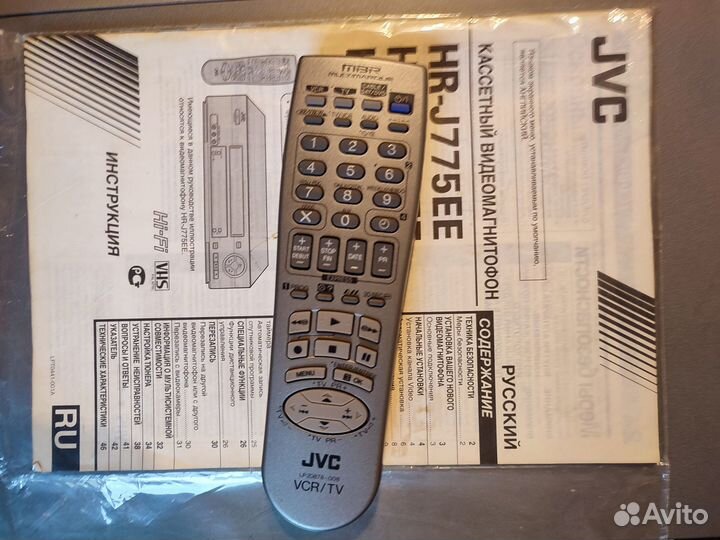 Hi-Fi Stereo 6-головый Видеомагнитофон JVC