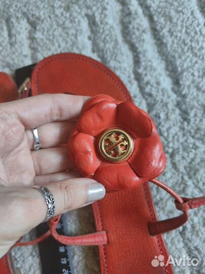 Шлёпанцы босоножки Tory Burch 38-39 оранжевые