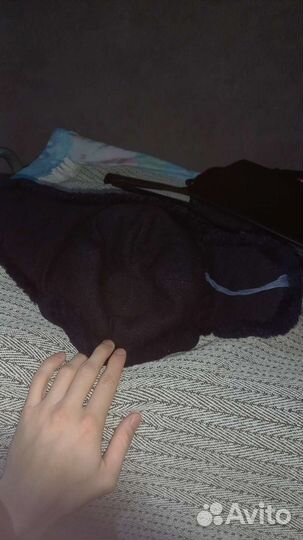 Шапка ушанка мужская с кокардой