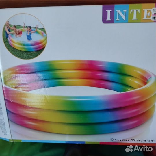 Детский надувной бассейн новый intex. Бронь