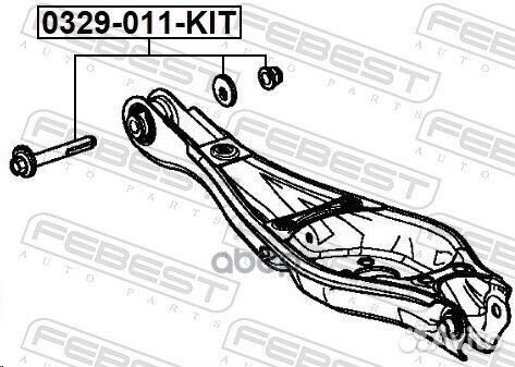 Болт с эксцентриком ремкомплект 0329011KIT Febest