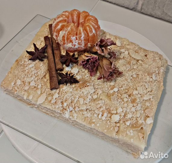Торт Наполеон с заварным кремом