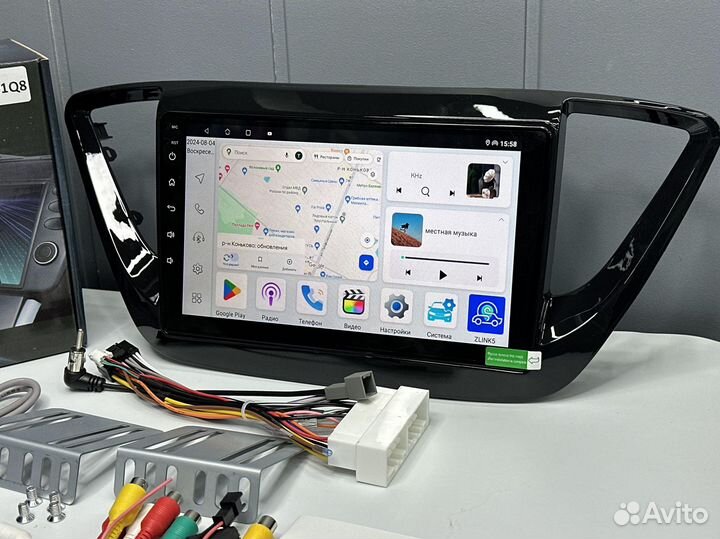 Магнитола Android Hyundai Solaris 2 CarPlay