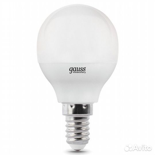 Лампа gauss Elementary 10Вт Е14 LED 730Лм 4100K ша
