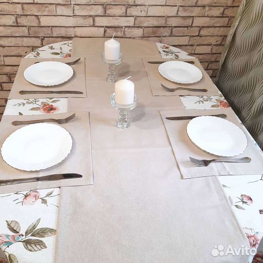 Скатерти, текстиль для кухни, столовые комплекты