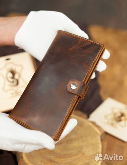 Мужской кошелек портмоне натуральная кожа