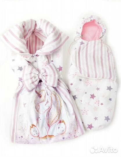 Сатиновый комплект Единорожка