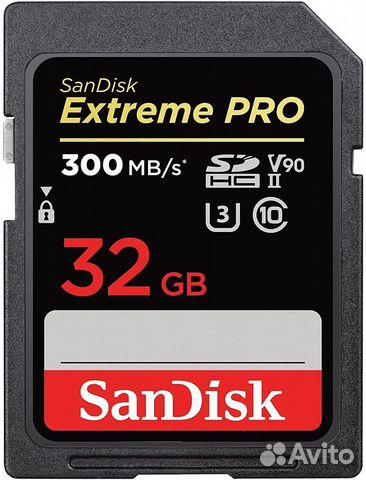 Карта памяти SanDisk SD 32GB Extreme Pro UHS-II U3