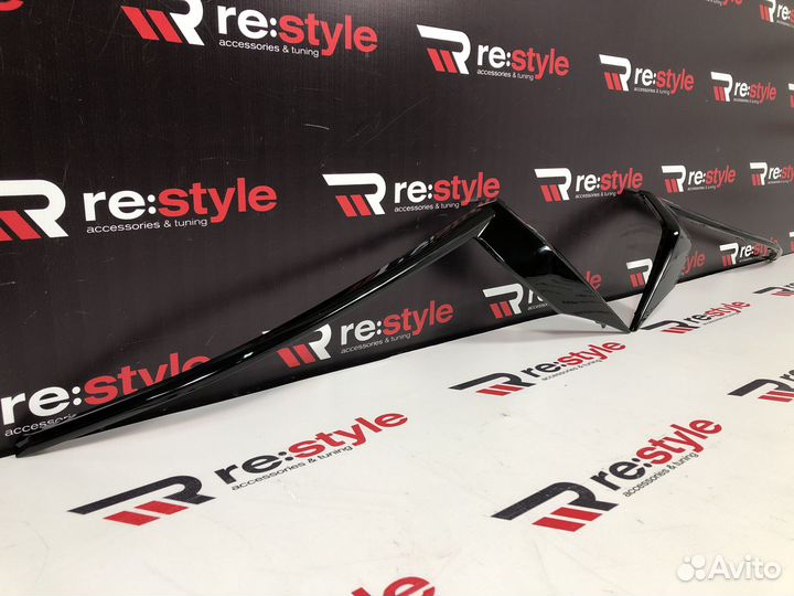 Ресницы фар Toyota Land Cruiser Prado 150 17+ Черн