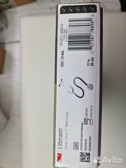 Стетоскоп 3M 2144L Littmann Master Classic II, чер