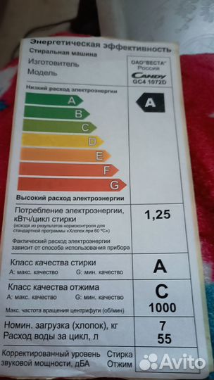 Стиральная машинка автомат бу Candy