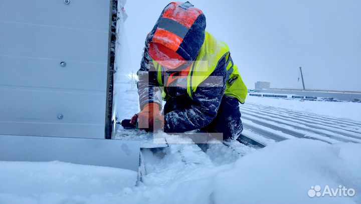 Монтаж плоской кровли из пвх мембраны