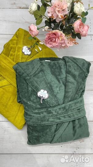 Женский халат махровый