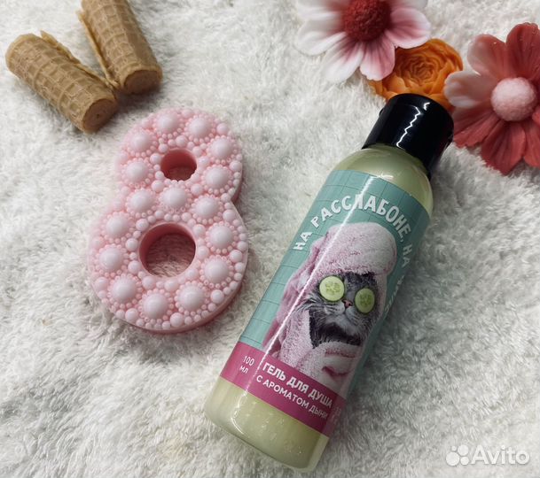 Набор мыло + гель к 8 марта