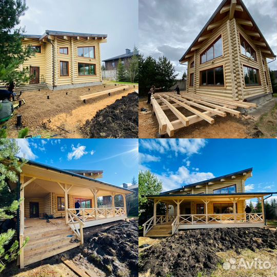 Реконструкция домов,сайдинг,фундамент пристройки