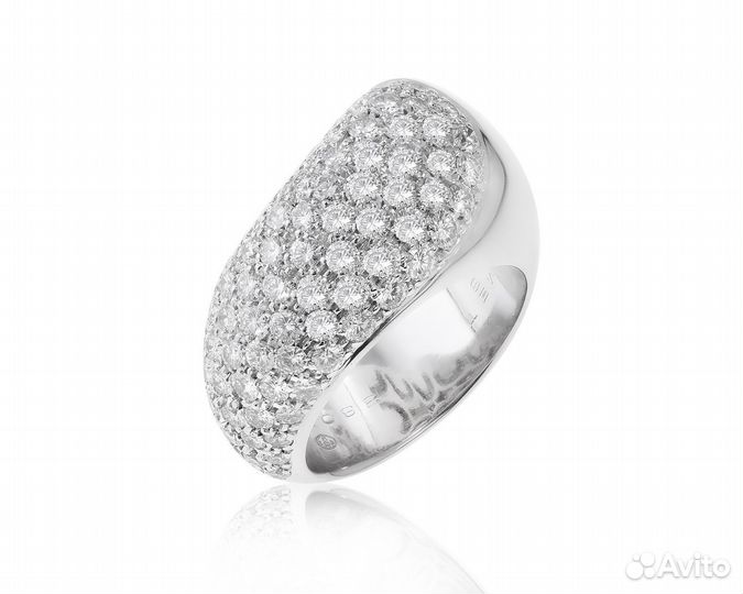 Золотое кольцо с бриллиантами 2.20ct Chaumet