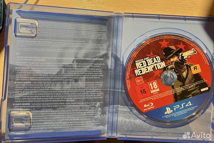 Red dead redemption 1 ps4 диск