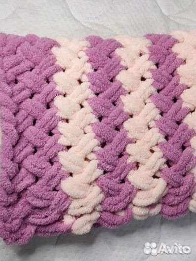 Детский плюшевый пледик в коляску