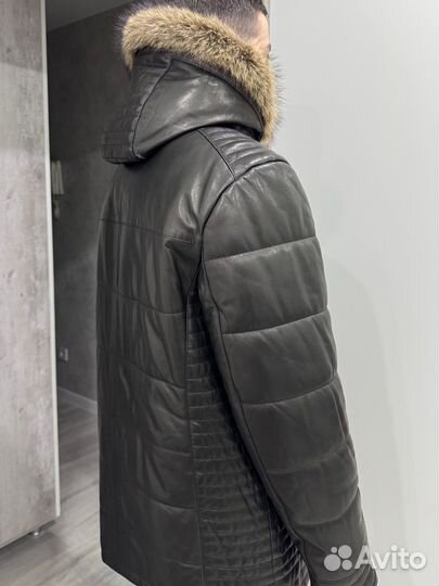 Кожаная куртка мужская